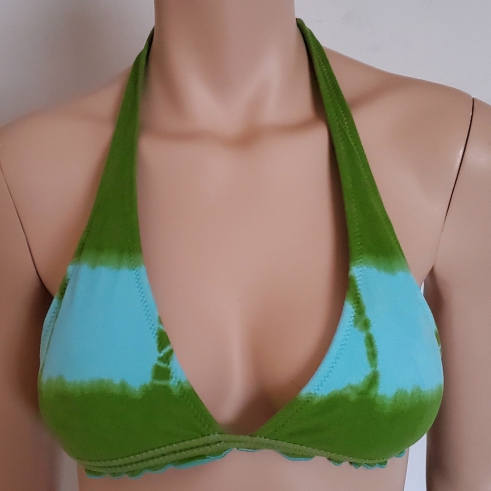 y2k No Boundaries Tie Dye Bikini Top Triangle Size Medium